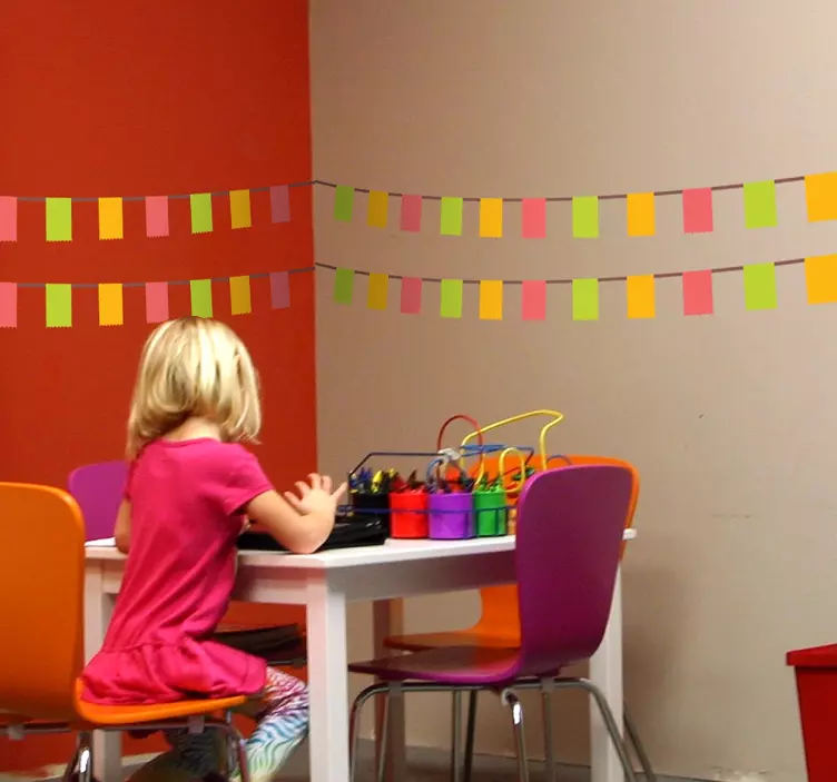 Sticker Frise Banderoles Rectangles - TenStickers