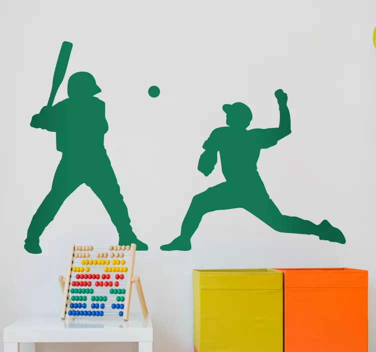 sticker base-ball joueurs - TenStickers