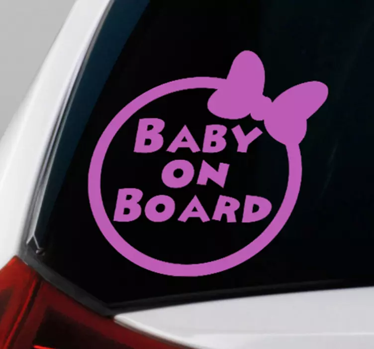 Bébé minnie à bord bébé à bord autocollant - TenStickers