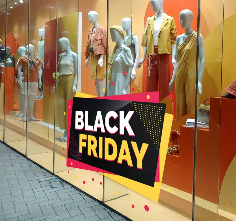 Sticker Black Friday coloré - TenStickers