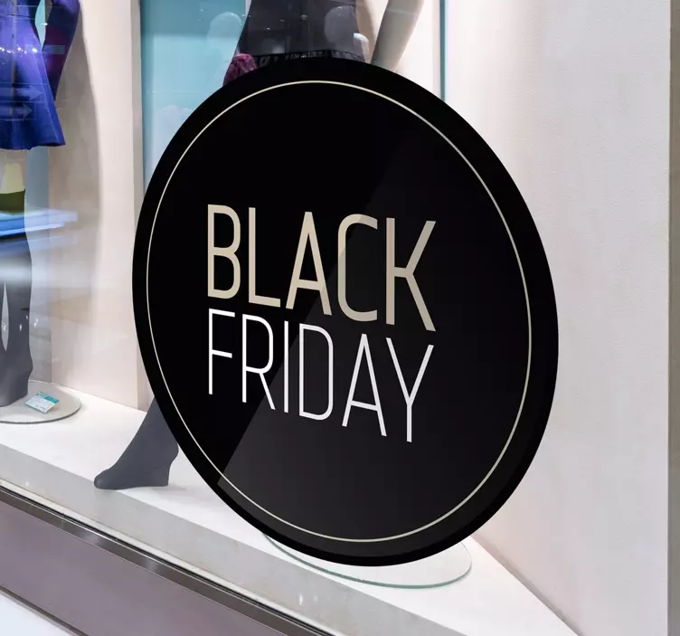Sticker Black Friday vitrines - TenStickers