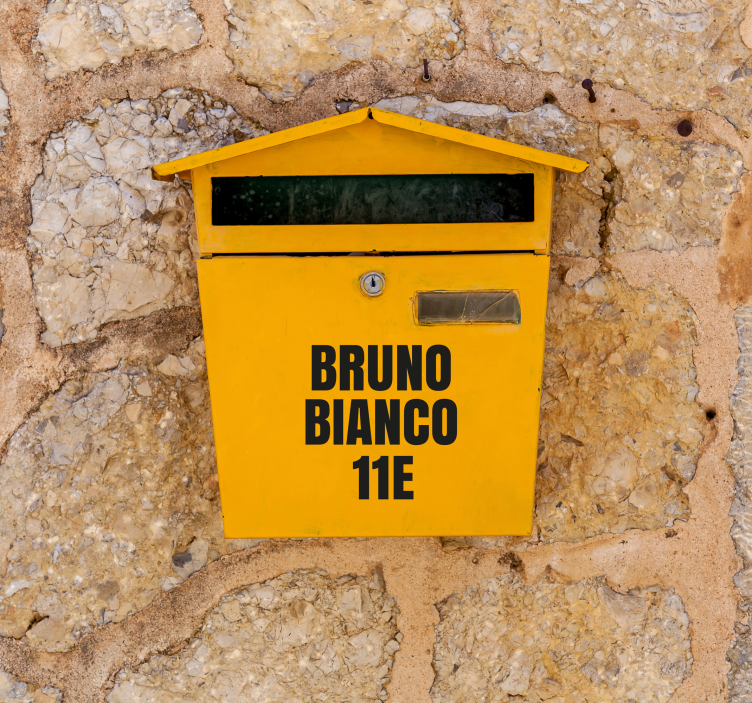 Sticker boite aux lettres lettres de boîte aux lettres de 1 pouce - TenStickers