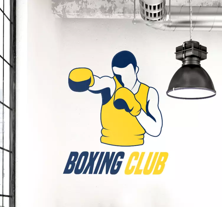 Sticker boxeur Boxing Club - TenStickers