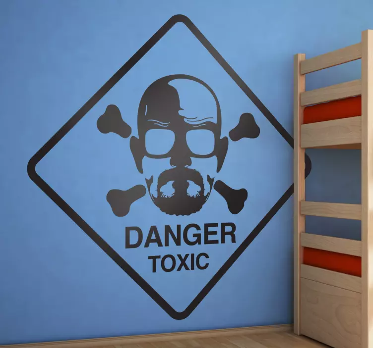 Sticker Breaking Bad danger ligne - TenStickers