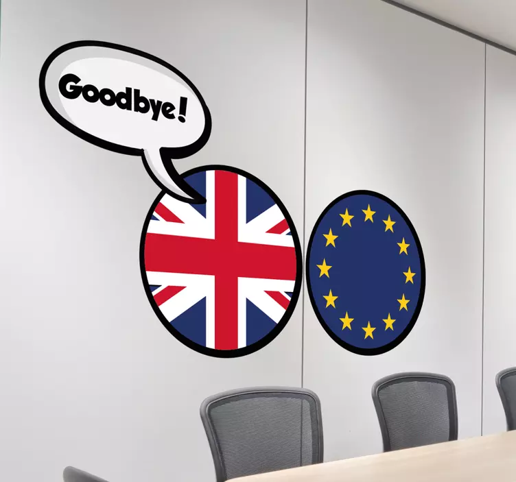 sticker Brexit et UE - TenStickers