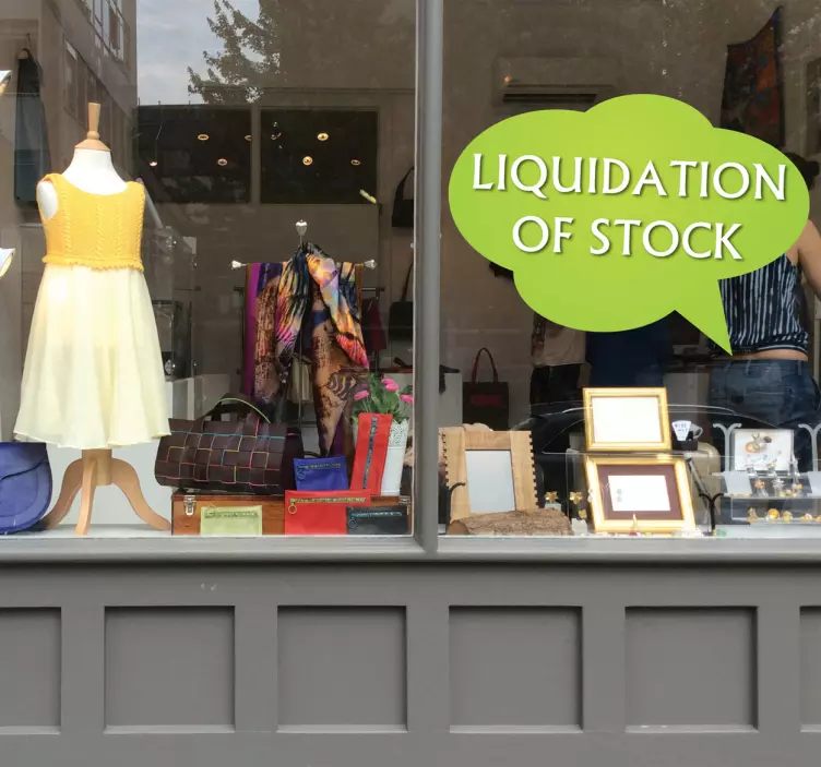 Sticker bulle offre boutique - TenStickers