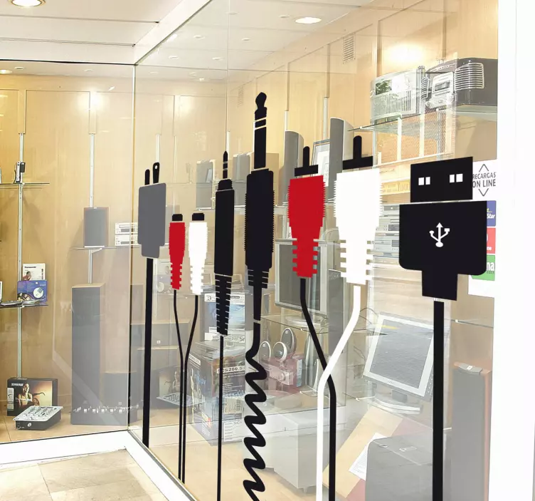 Sticker câbles électroniques - TenStickers