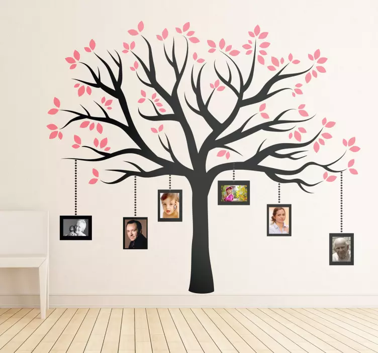 Sticker cadres arbre famille - TenStickers