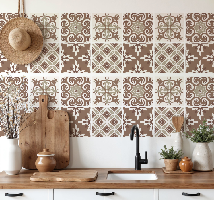 Sticker carrelage mocha mousse - TenStickers