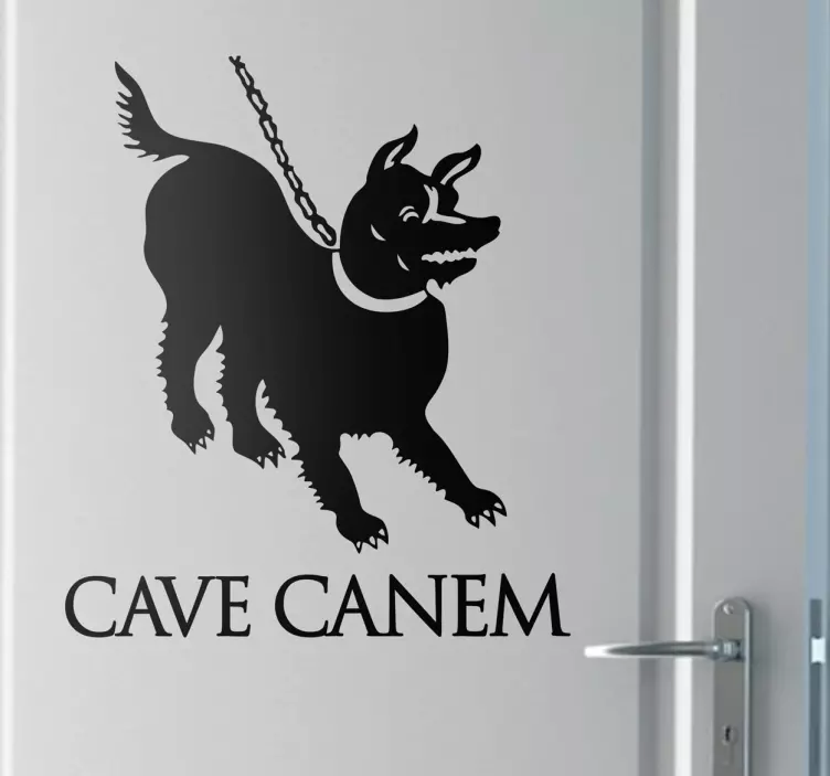 Sticker cave canem - TenStickers