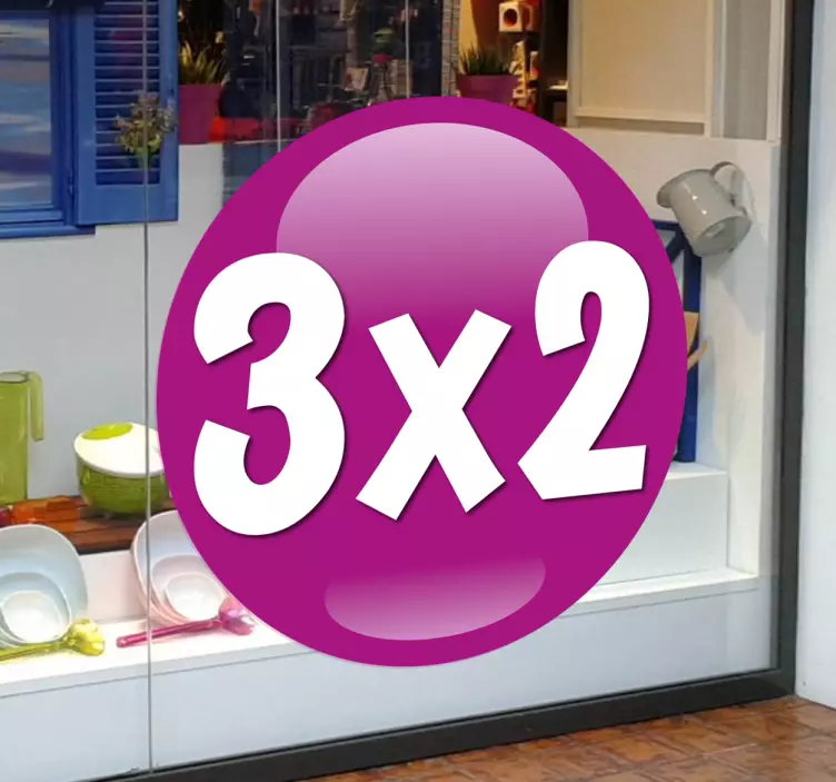 Sticker cercle promotion violet - TenStickers