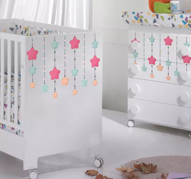 Sticker Chambre Enfant Étoile Multicolore - TenStickers