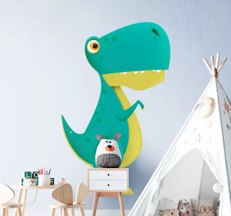 Sticker chambre enfant figurine dinosaure ludique - TenStickers
