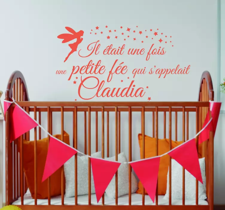 Sticker Chambre Enfant Il était une fée - TenStickers