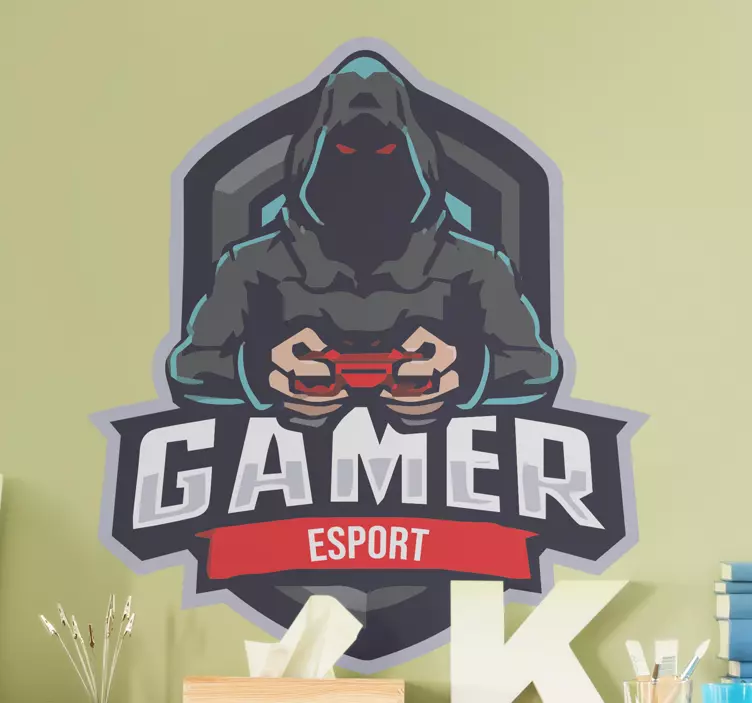 Sticker cinéma tv et jeux vidéo Émblem gamer esport - TenStickers
