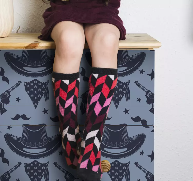 Sticker cinéma tv et jeux vidéo thème cowboy - TenStickers