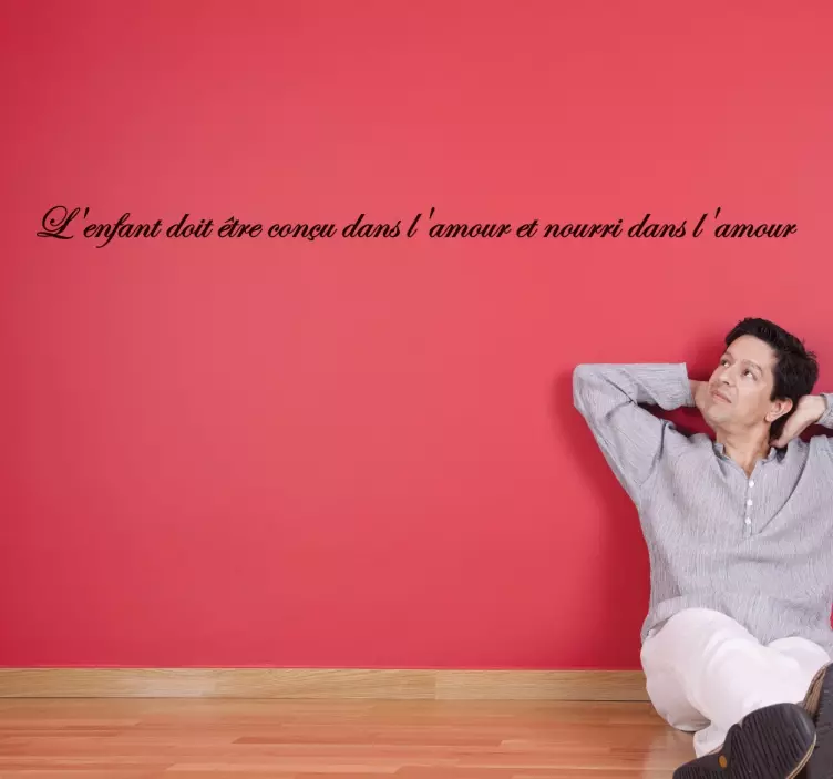 Sticker citation enfant amour - TenStickers