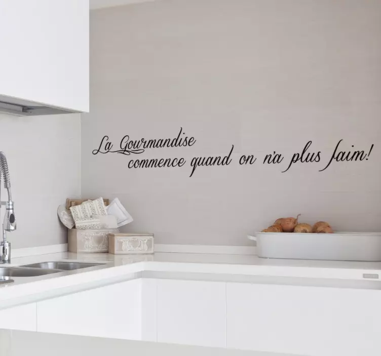 Sticker cuisine La gourmandise - TenStickers