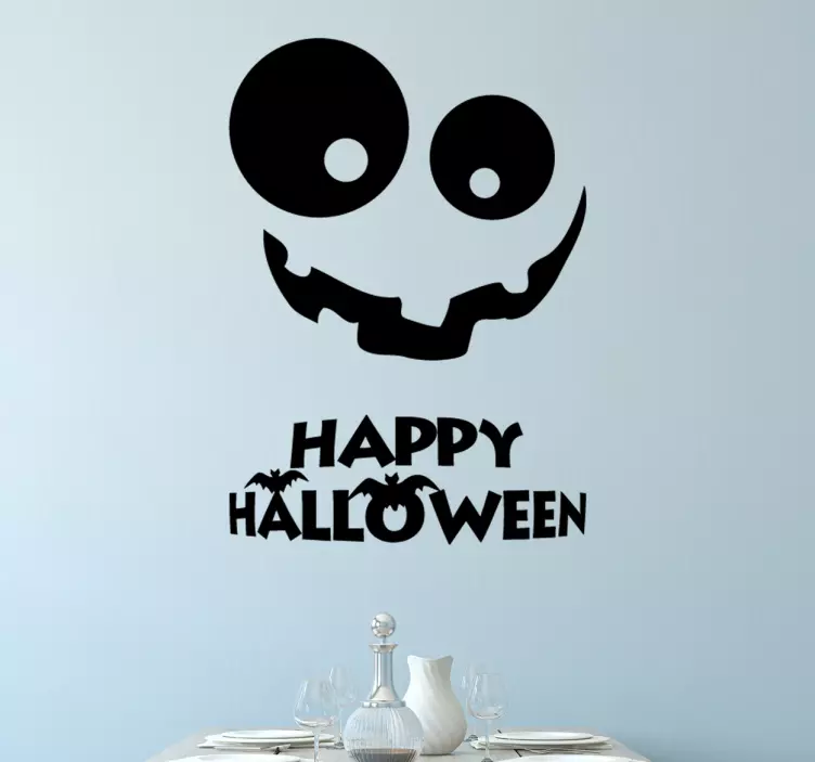 Sticker citrouille Halloween - TenStickers