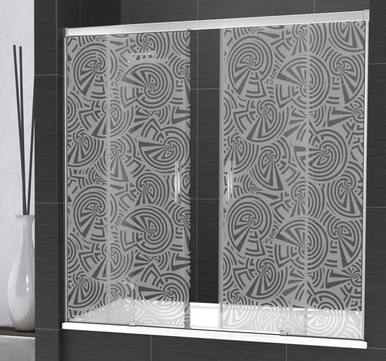 Sticker Paroi de Douche Salle de Bain Escargots - TenStickers