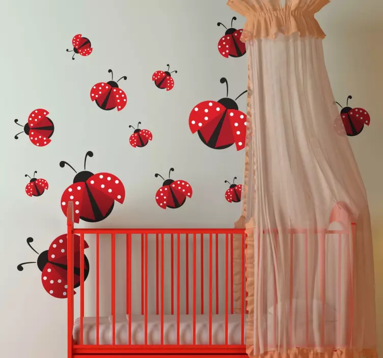 Sticker coccinelles - TenStickers
