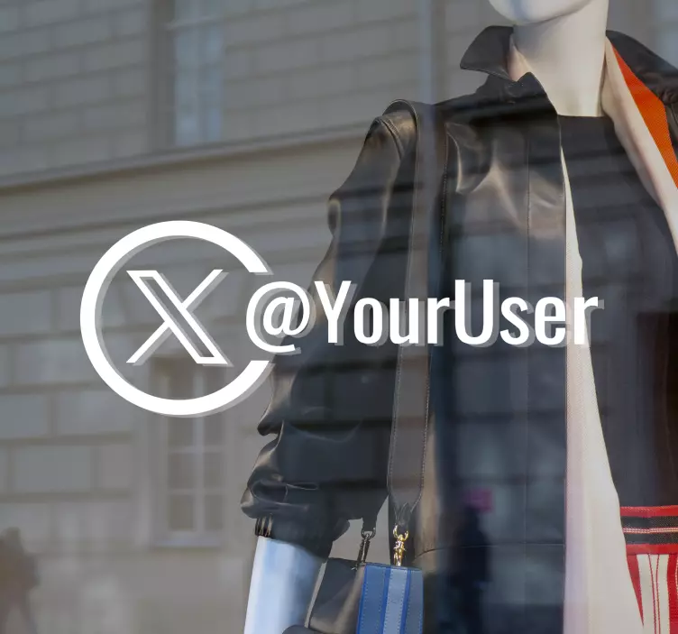 Sticker compte twitter personnalisable - TenStickers