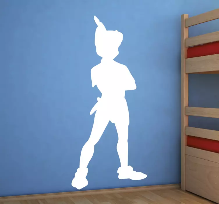Sticker Conte Peter Pan silhouette - TenStickers