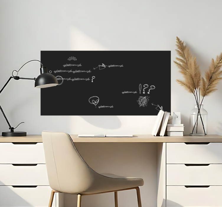 Sticker couleur uni tableau noir sur mesure - TenStickers