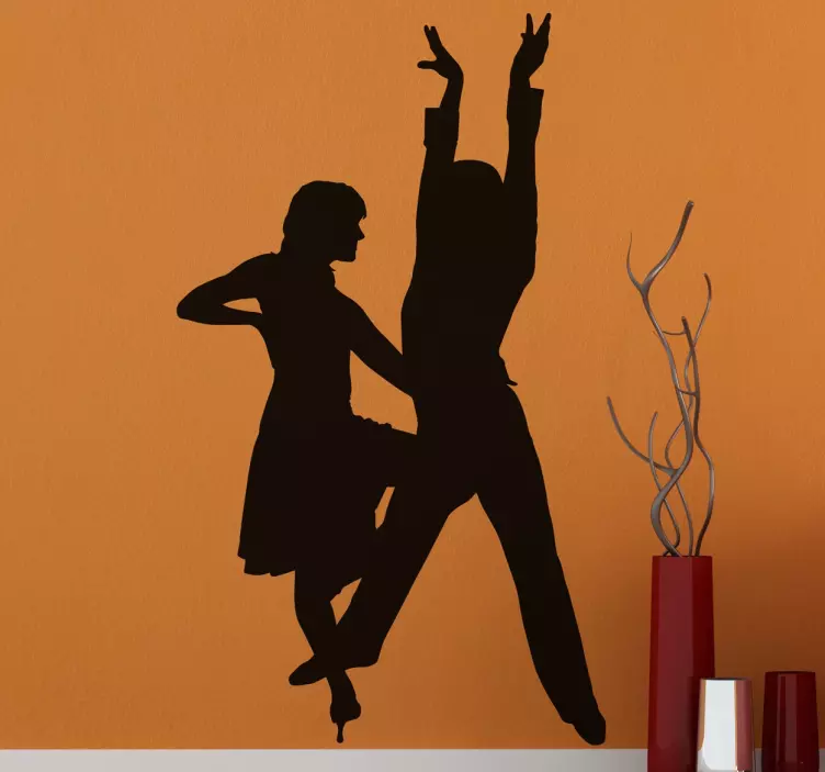 sticker couple qui danse - TenStickers