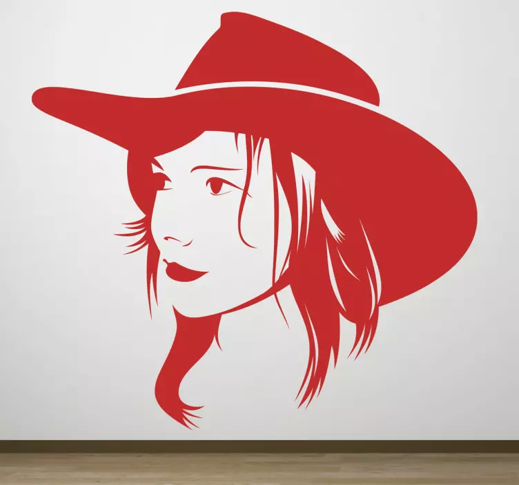 Sticker cowgirl - TenStickers