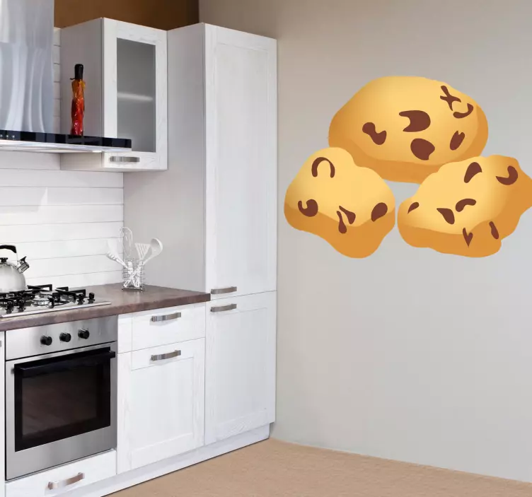 Sticker cuisine cookies chocolat - TenStickers
