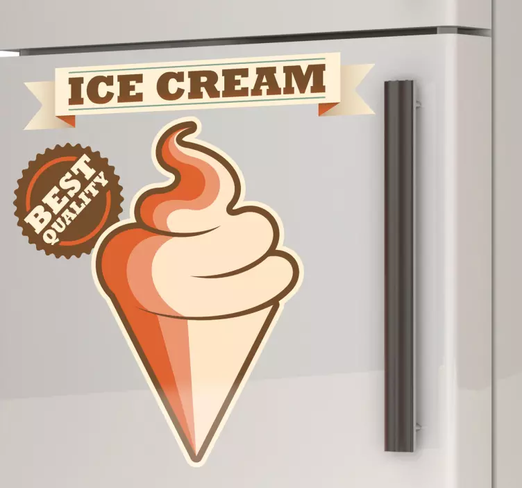Sticker cuisine ice cream best quality - TenStickers