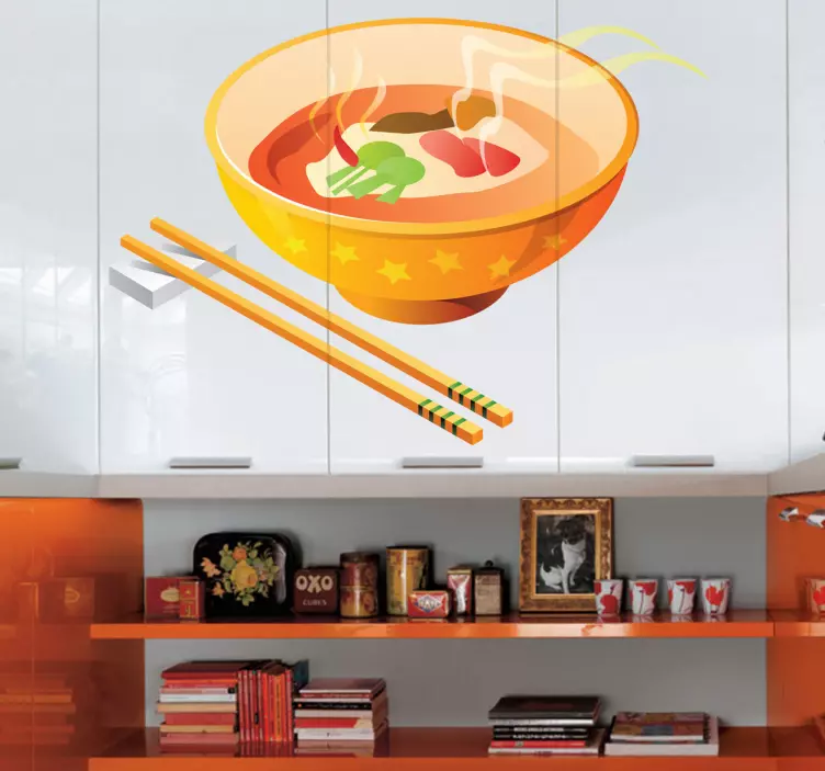 Sticker cuisine soupe chinoise - TenStickers