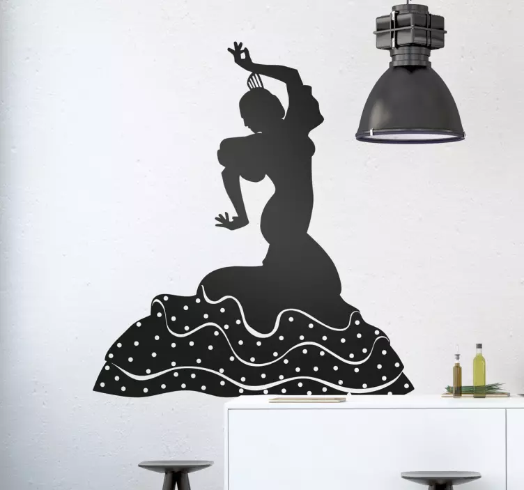 Sticker danseuse flamenco - TenStickers