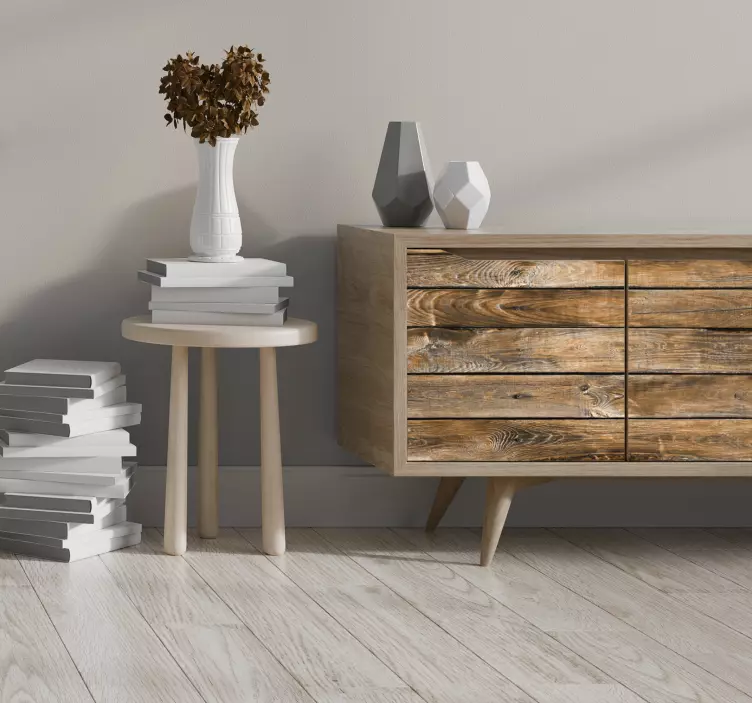 Autocollant de meubles vintage en bois - TenStickers