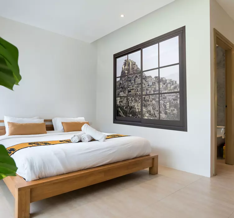 Sticker trompe-l’œil chateau de Cappadocia - TenStickers