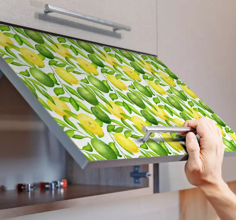Sticker Meuble Citrons et limes - TenStickers
