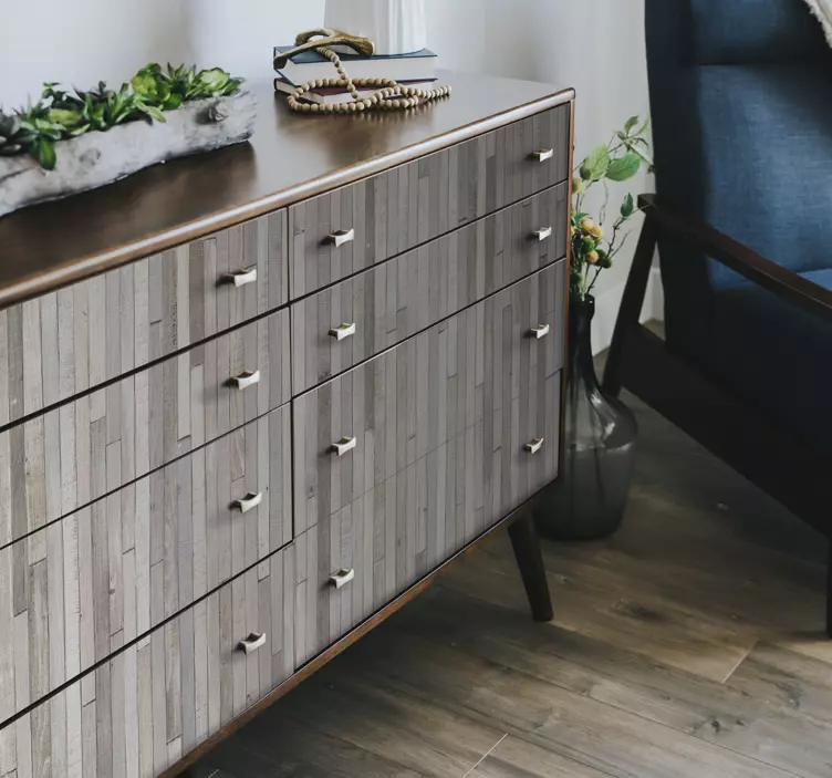 Sticker meuble imitation bois - TenStickers