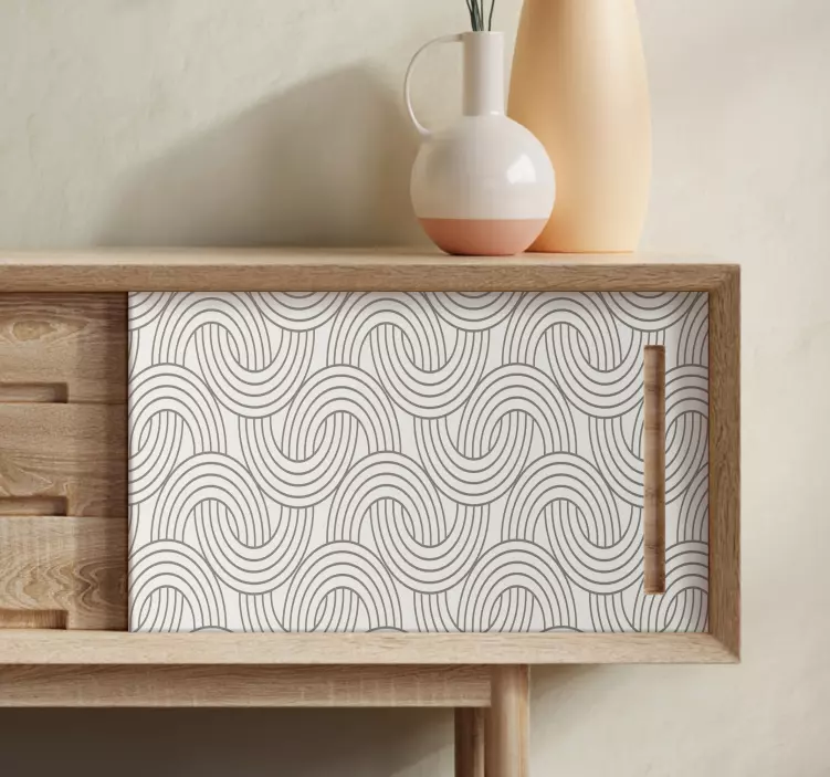 Sticker Meuble Modèle d'illusion art déco - TenStickers