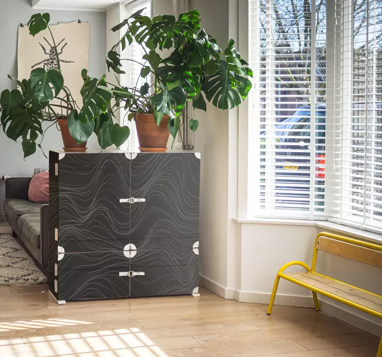 Sticker Meuble Textures de vagues - TenStickers