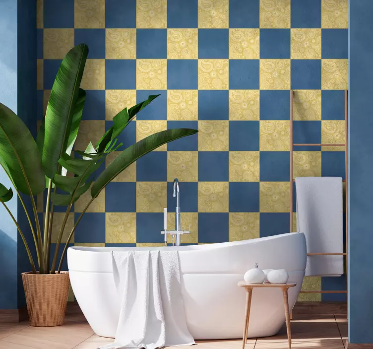 Sticker déco motifs cachemire élégants - TenStickers