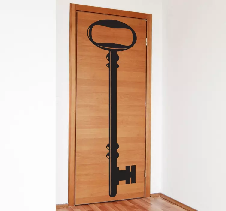 Sticker porte original décoratif clé - TenStickers
