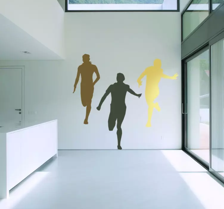 Sticker décoratif coureurs - TenStickers