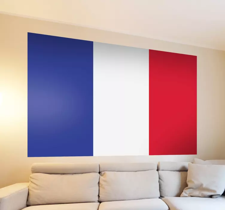 Sticker décoratif drapeau de la France - TenStickers