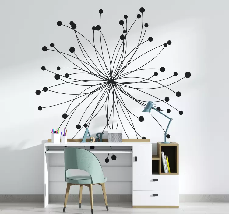 Sticker décoratif étoile rosace - TenStickers