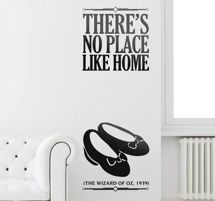 Sticker décoratif no place like home - TenStickers