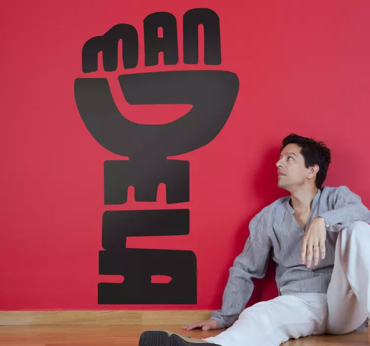 Sticker décoratif poing Nelson Mandela - TenStickers