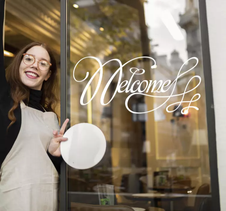 Sticker décoratif welcome - TenStickers