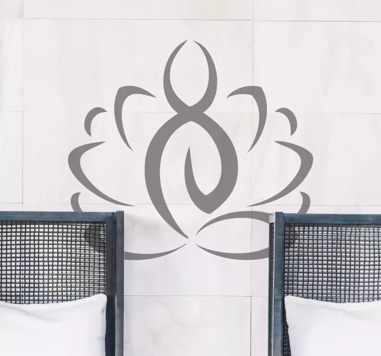 Sticker mural salon zen style yoga - TenStickers