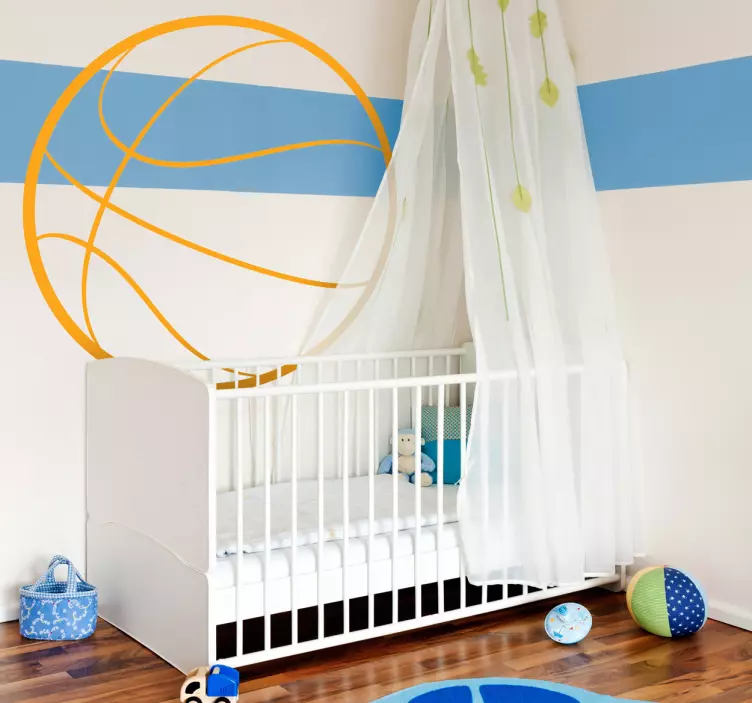 Sticker basket dessin ballon - TenStickers